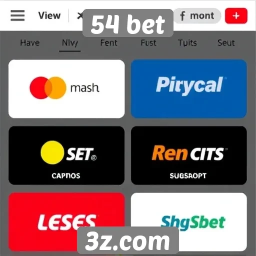 Métodos de pagamento disponíveis na 54 bet