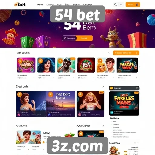 Usuários elogiam interface do site 54 bet